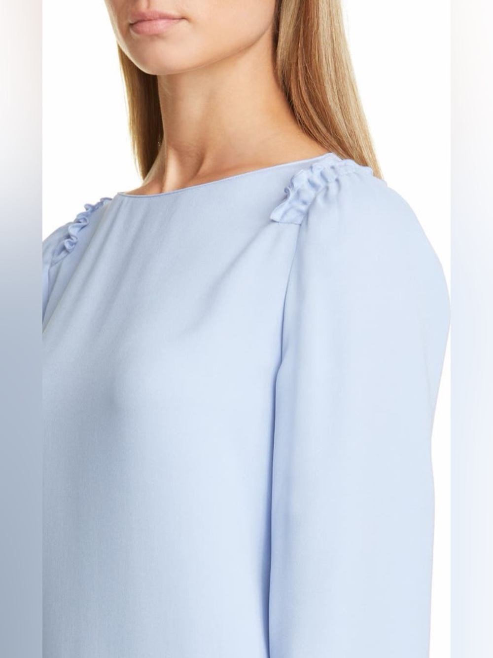 Lafayette 148 New York Albright 100% Silk Blouse | Size XL - Picture 5 of 14